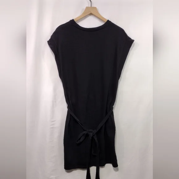 Vince Tie Waist Casual Dress Women's L Black Comfy Minimalist Vacation Office - Picture 5 of 9